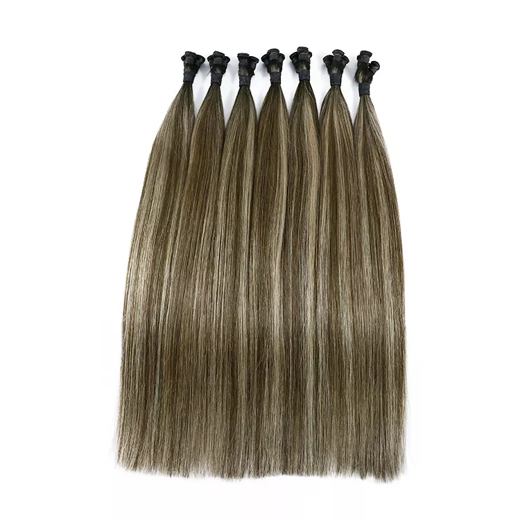 Hand Tied Weft 12A Russian Thin Invisible Ombre 100% Unprocessed Virgin HairHand tied Weft Hair Extensions